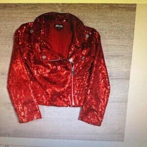 JoJo’s Closet Red Sequin Jacket, Girls Size 6/6X (S) Adorable!